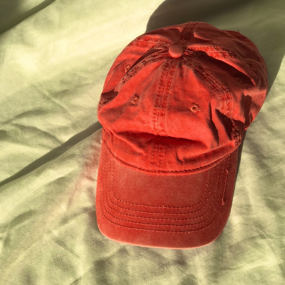 Distressed baseball hat